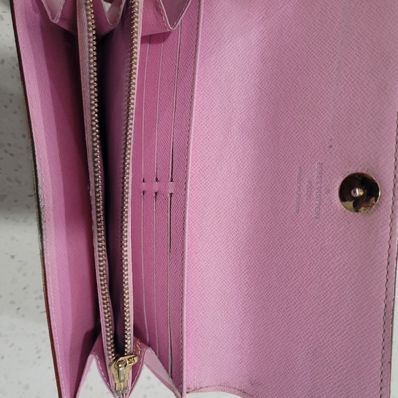 🌈🔹️LOUIS VUITTON🔹️ Murakami  white multi long  Sarah wallet ( preowned) - Picture 12 of 14